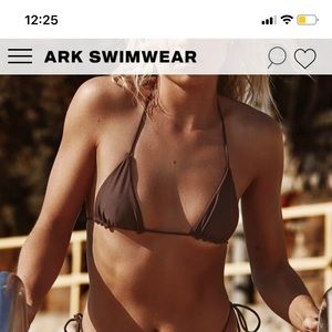 NWT ark swimwear triangle top